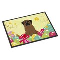 Carolines Treasures 24 x 36 in. Easter Eggs Bullmastiff Indoor or Outdoor Mat BB6084JMAT